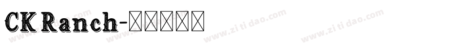 CK Ranch字体转换